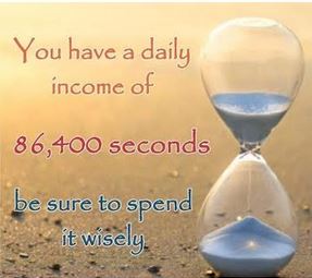 You Have A Daily Income Of 86400 SEC  – How do you intend spending it?
